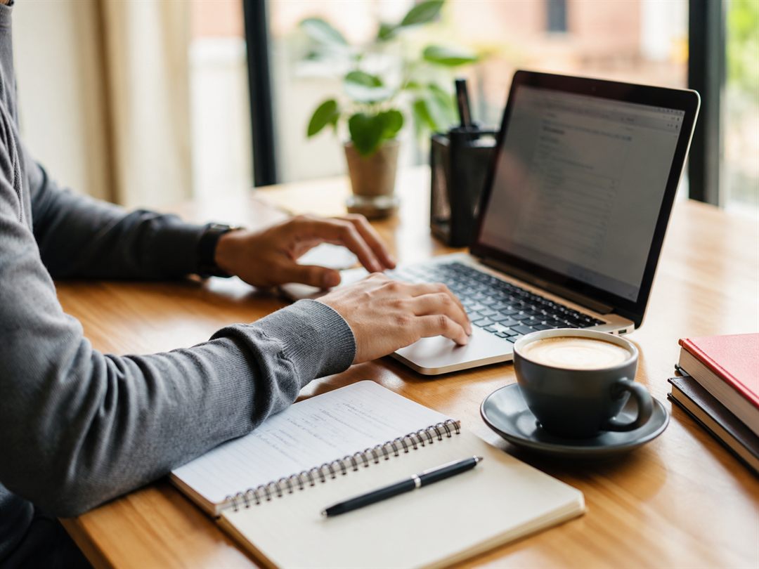 Contador para personas físicas y profesionistas en Torreón trabajando en laptop